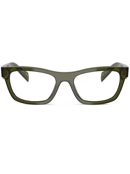 Ochelari de soare Prada Eyewear cu imprimeu geometric verde