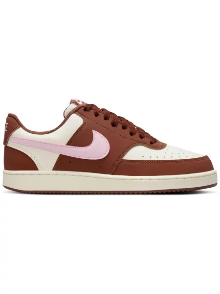 Nike Sportswear Pantofi sport COURT VISION maro mokka / roz alb