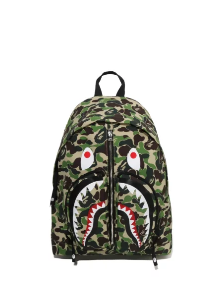 Rucsac A Bathing Ape® cu imagine cu model camuflaj verde
