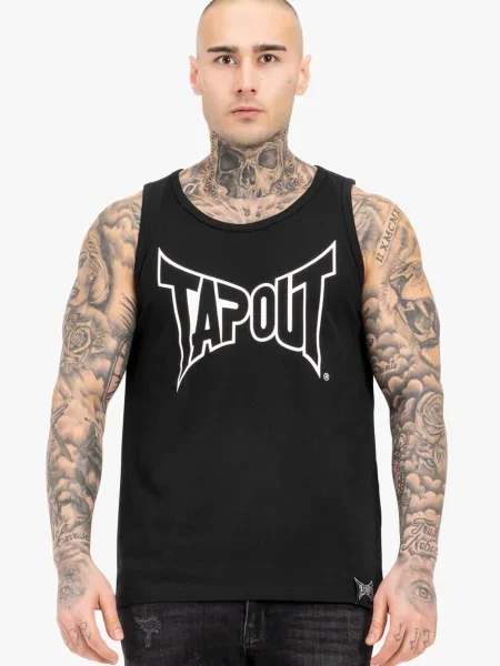 Tapout Tricou TIPTON SINGLET negru alb