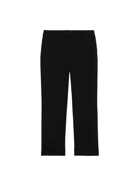 Spodnie Oltre o krotszym kroju czarne
