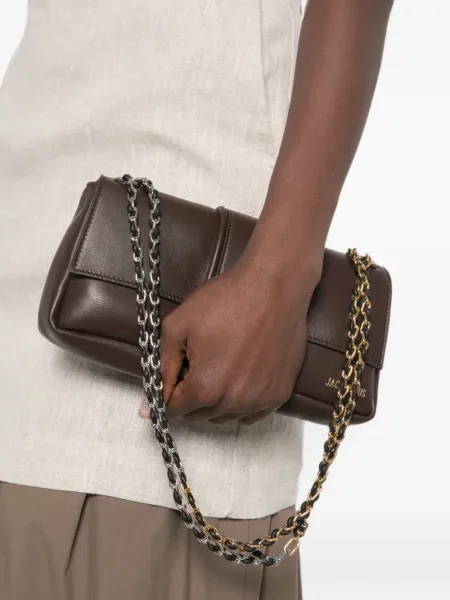 Colier Jacquemus cu autograf maro