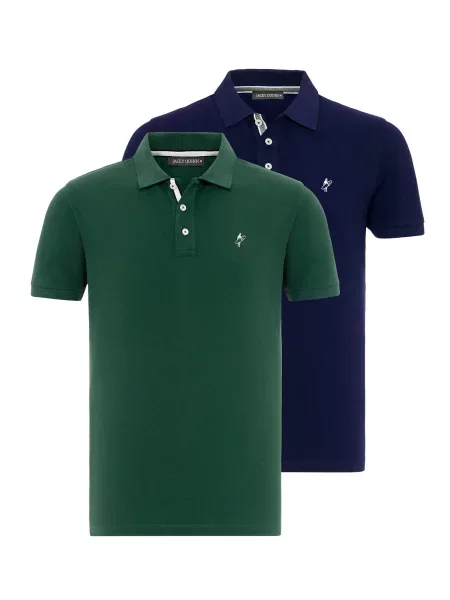 Jacey Quinn Tricou verde / negru alb