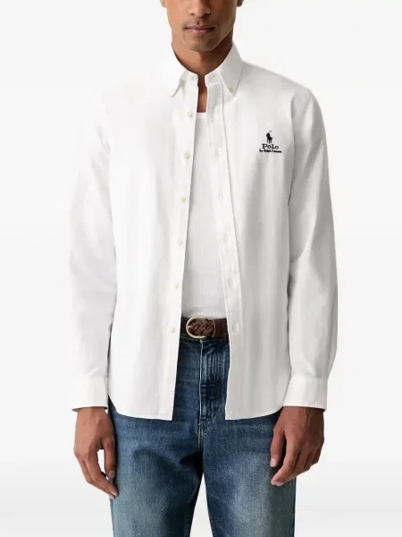 Велурена шапка с козирки Polo Ralph Lauren с автограф черно