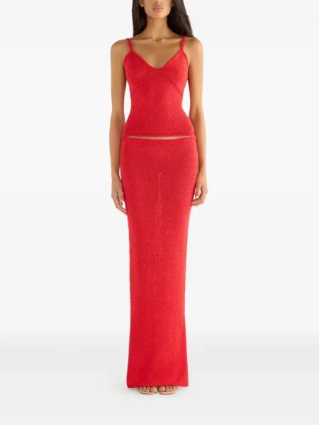 Fusta maxi Asta Resort roșu