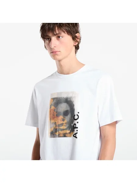 Тениска A.P.C. t-shirt jean portrait gots с принт бяло