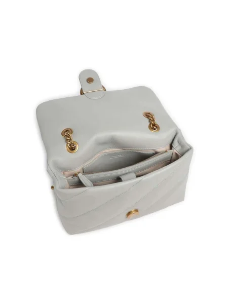 Pinko De piele geantă pe umăr LOVE CLASSIC PUFF albastru