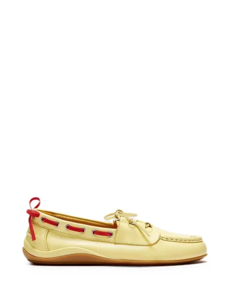 Pantofi loafer Lili Curia din piele galben