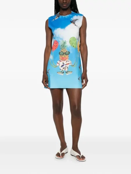 Rochie mini The Artistylist cu imagine albastru