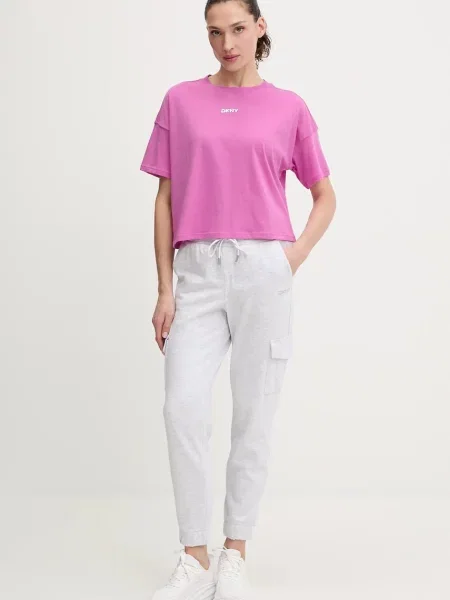 Футболка Dkny фиолетовая