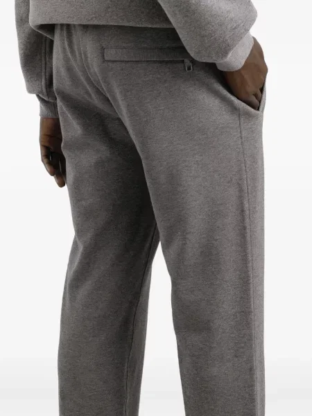 Pantaloni Dolce & Gabbana cu broderie cu dungi gri
