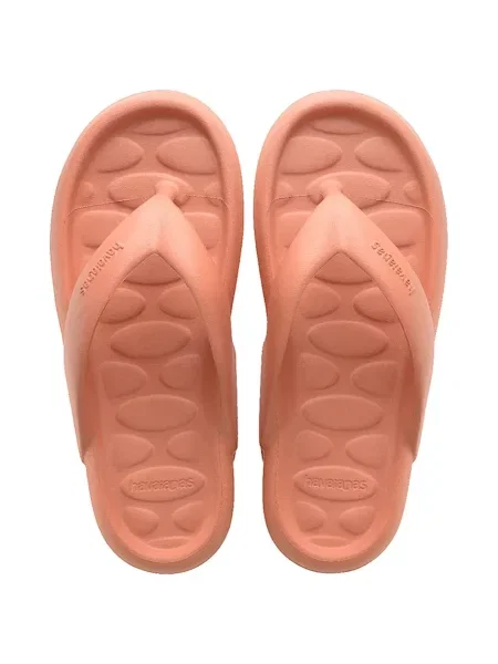Чехли Havaianas FLIP FLOP CANDY POP с платформа бежово