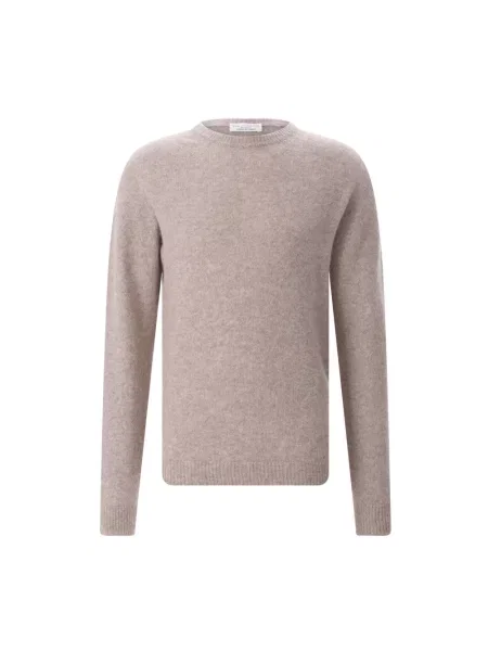 Dzianinowy sweter Roberto Collina beżowy