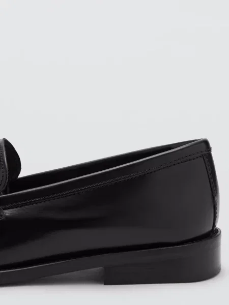 Шкіряні Лофери MANGO чорний