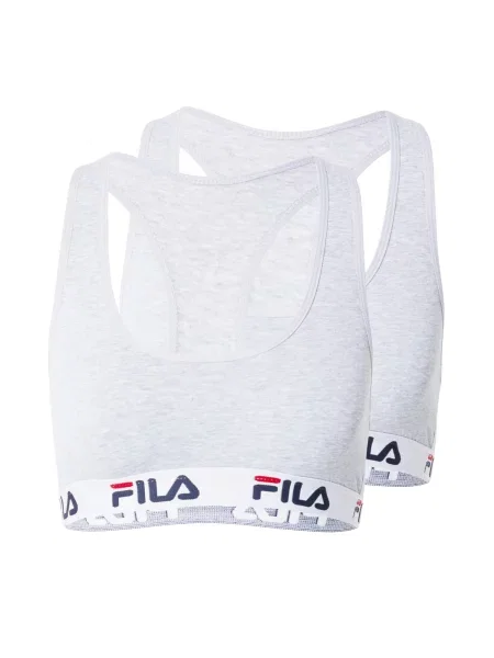 FILA Sutien albastru închis / gri amestecat / sângeriu alb