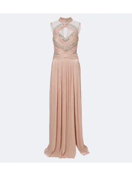Rochie Costarellos drapată roz