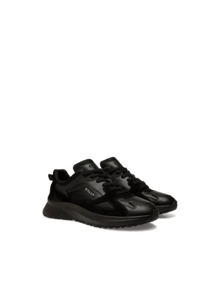 Sneakersy Bally skórzane czarne
