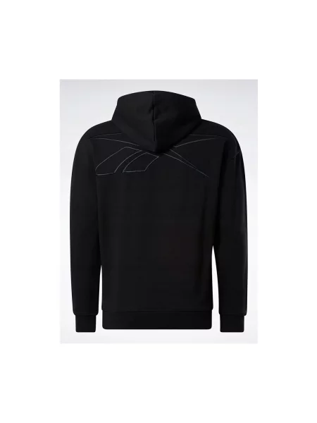 Sportska majica Reebok Sport s kapuljačom crna