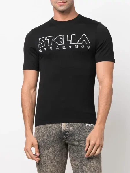 Tričko Stella Mccartney s potiskem černé