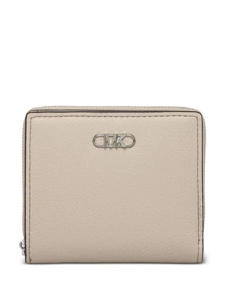 Portofel Michael Michael Kors din piele cu imagine cu model floral alb