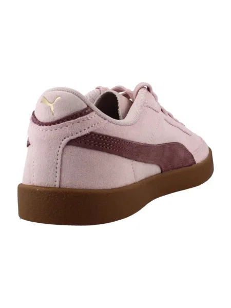 Pantofi Puma din piele de căprioară roz
