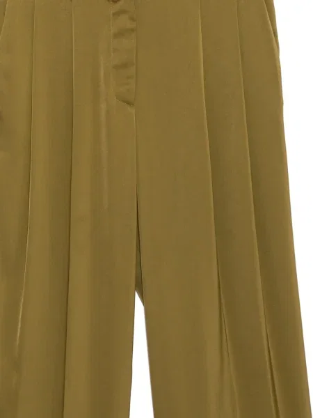 Pantaloni Michael Kors din satin verde