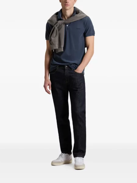 Tricou polo Woolrich albastru