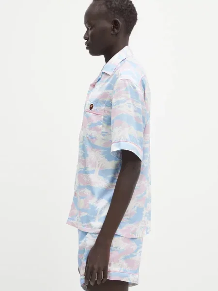 A Bathing Ape cămașă Palm Tree Camo cu guler clasic regular