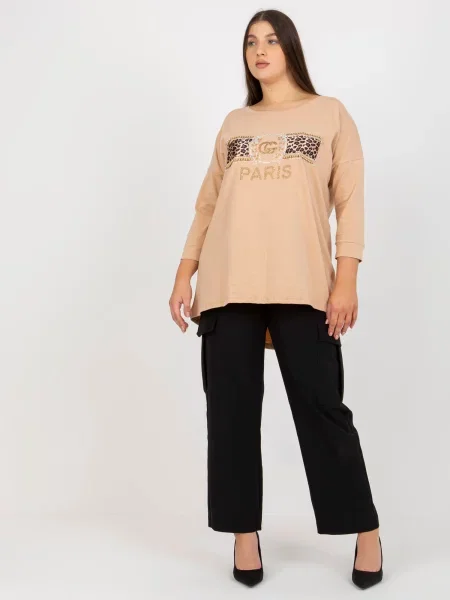 Bluză Fashionhunters bej