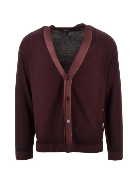 Cardigan Emporio Armani tricotate roșu