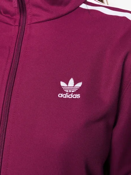 Geacă Adidas alergare roșu
