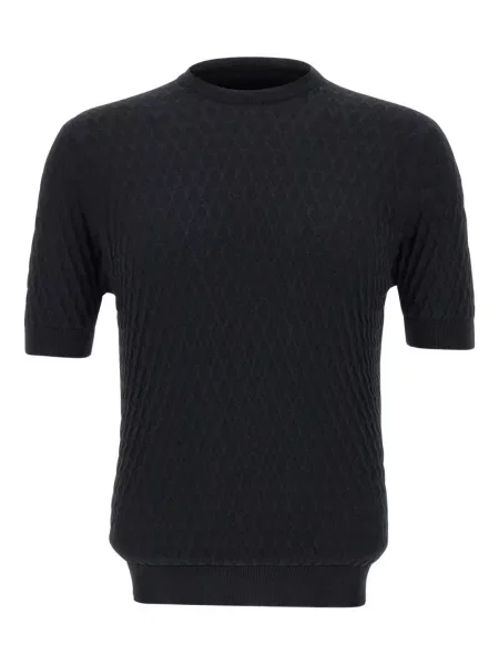 Tricou Filippo De Laurentiis din crep negru