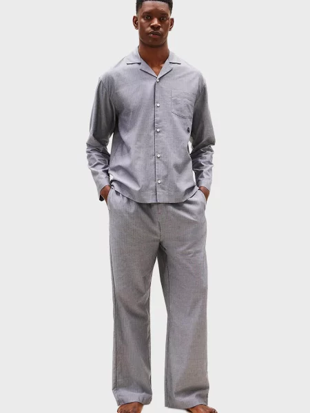 Пижама Tommy Hilfiger в елочку серая