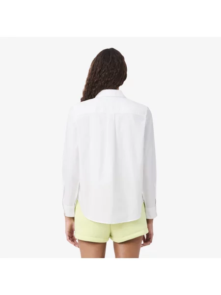 Lacoste Koszula Regular Fit biała