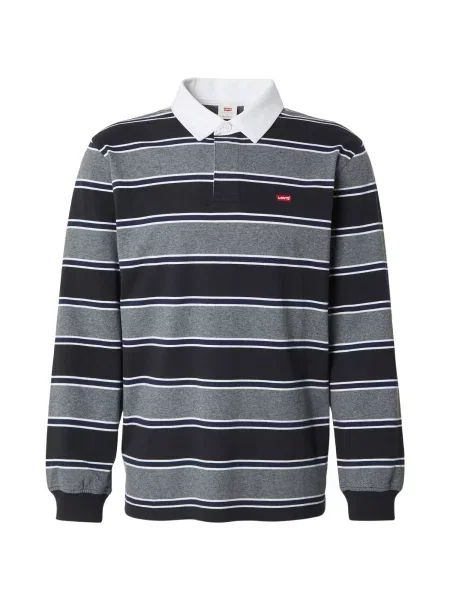 LEVI'S ® Tricou bleumarin / gri / gri închis alb