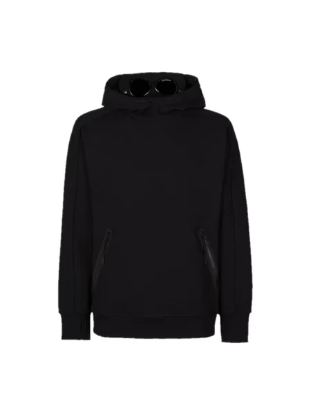 Bluza z kapturem C.p. Company polarowa z kapturem czarna
