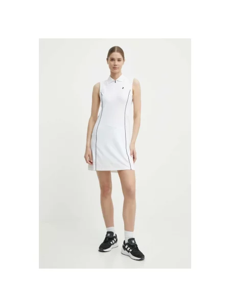 Peak Performance sukienka sportowa Pique mini prosta biały