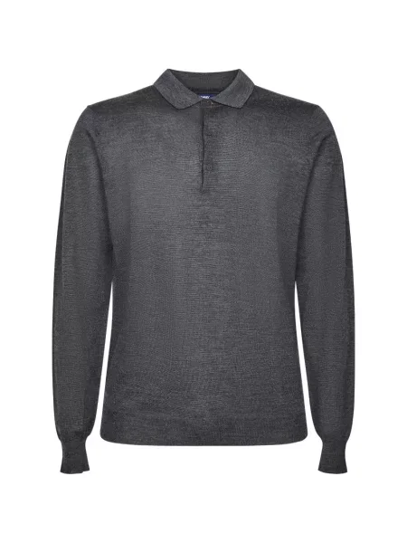 Lung tricou polo K-way gri