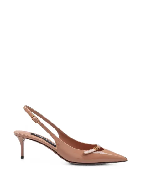 Pantofi cu toc Dolce & Gabbana din piele de lac slingback