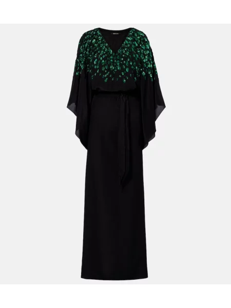 Rochie Roberto Cavalli de mătase negru
