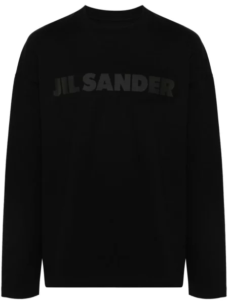 Tricou Jil Sander cu imagine negru