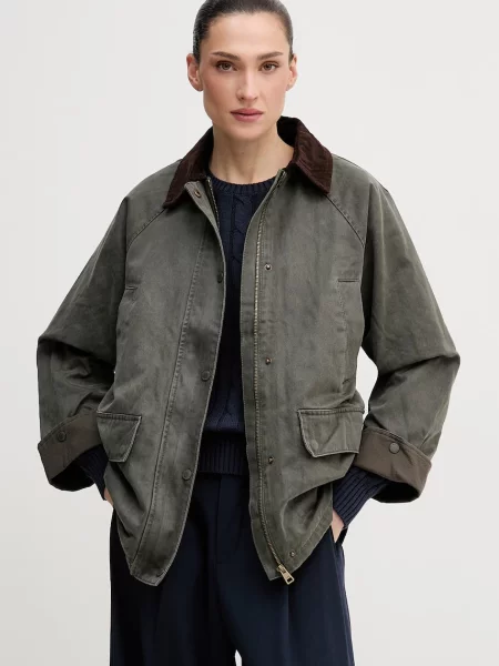 U.S. Polo Assn. kurtka WAXED STYLE SHORT zielona