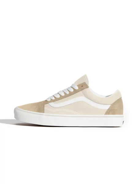 VANS Nízke tenisky Old Skool brokátová / svetlohnedá biela