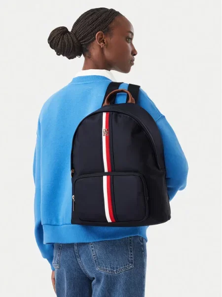 Ruksak Tommy Hilfiger Popette Dome Backpack Corp Tamnoplava