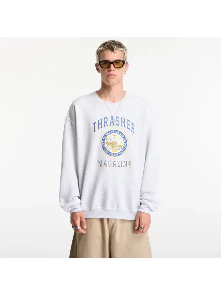 Hanorac crewneck Thrasher gri