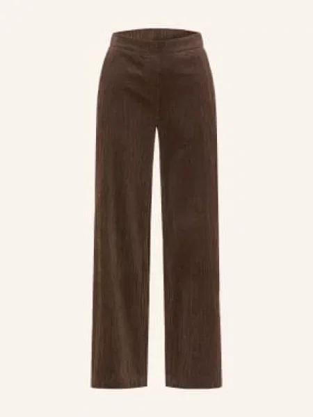 Opus Pants Manšestrové Kalhoty Mucia Base šedá