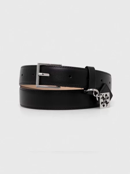 Usnjen Tory Burch črna