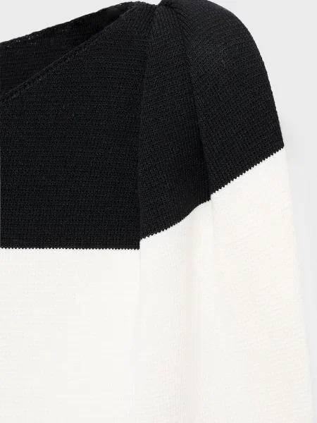 MANGO Rochie tricotat JANE crem negru