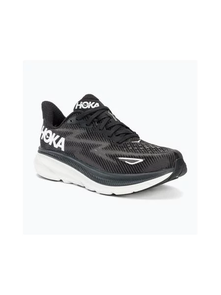 Бігові кросівки HOKA Clifton 9 Wide чорні/білі білі