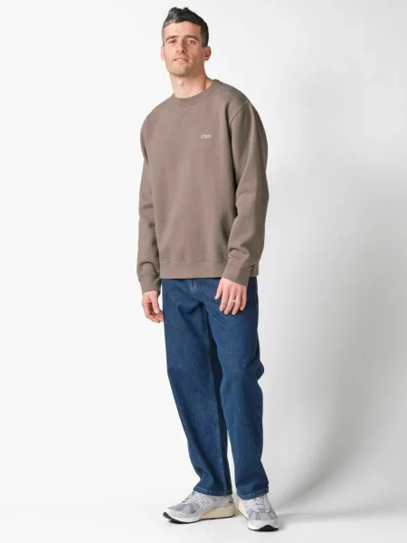 Klitmøller Collective Pulover Wolf taupe gri